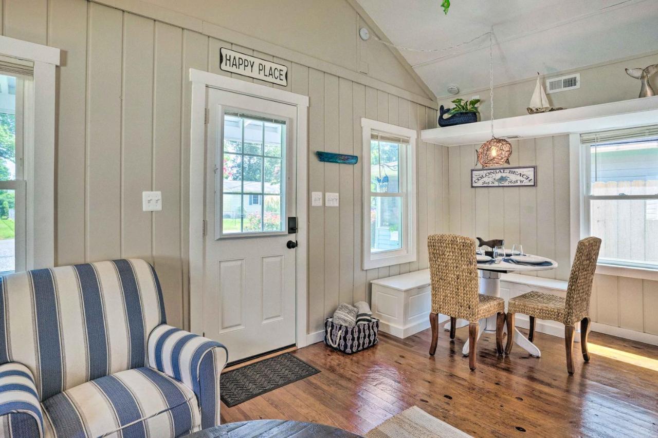 Chic Cottage With Private Yard Steps To Beach! 콜로니얼 비치 외부 사진