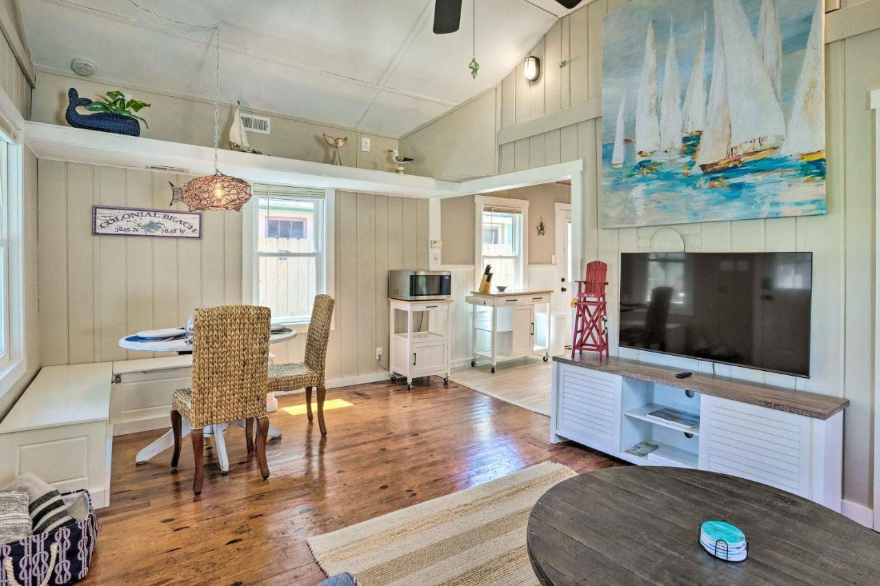 Chic Cottage With Private Yard Steps To Beach! 콜로니얼 비치 외부 사진